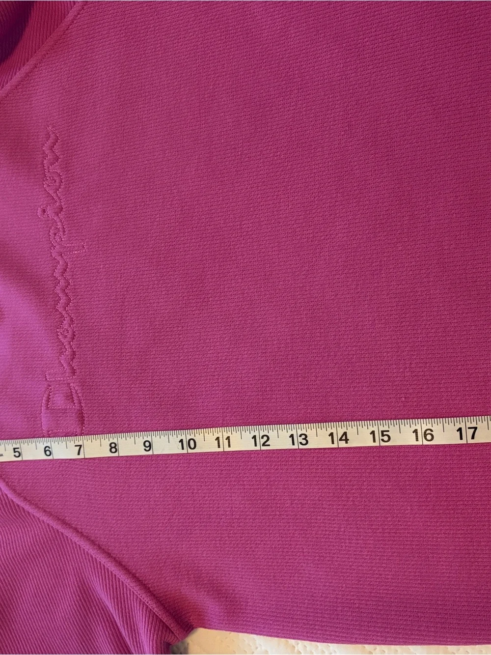 Champion Girls Pink Crewneck Ribbed Sweatshirt